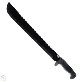 Sog 729857992596 New Style Fixed 18 Inch High Carbon Stainless Black Handle