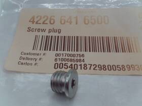 4226-641-6500 Stihl New Genuine 1 Screw Plug Hl100 Hs81 Hs82 Hs85 Hs86 Hs87 42266416500 Oem