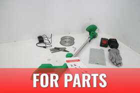Sws-stimmer-01 Swan Supply Chain For Parts Workease 21 Volt Lightweight Cordless Weed Trimmer W 2 Batteries Green