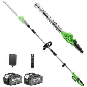 Cycpht01a-410 Taskstar Cordless Pole Hedge Trimmer 16 Inch Electric Bush Tool With 2 Pcs 4.0ah Cycpht01a-410 Taskstar Cordless Pole Hedge Trimmer 16 Inch Electric Bush Tool With 2 Pcs 4.0ah