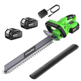 Zs-y880302 Taskstar 22 Inch Hedge Trimmer Cordless Electric Bush With Debris Remover