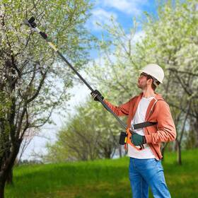 Tbvechi Kly-sh230 Electric Pole Saw Hedge Trimmer Lithium Battery Powered Garden Tree Trimming