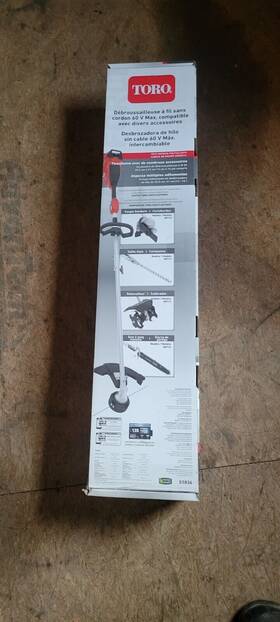 51836 Toro 60v Max 14 Inch /16 Attachment Capable String Trimmer