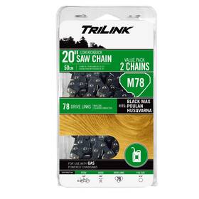 Trilink Saw Chain 810003622747 M78 - 20 Inch 2 Pack Replacement 78 Drive Links