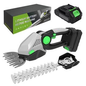 Turbovolt 977492000082 Cordless Grass Shear 2 In 1 Handheld Hedge Shrub Trimmer&grass Cutter Electri