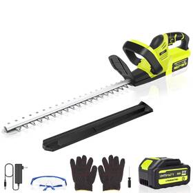 G250408-gr Untimaty 21v Rechargeable Cordless Hedge Trimmer With 22 Inch Double