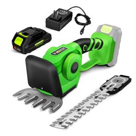 Usbh-ht001 V-modest Cordless Hedge Trimmer With 21v 2000mah Battery 2 In 1 Handheld El