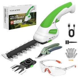 Dc60102 Vcan Active 2-in-1 Hedge Trimmer Cordless And Grass Shear 7.2v Handheld Electric Shrub Tr