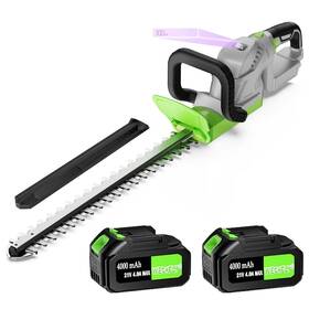 20510 Wegofly 20 Inch Cordless Hedge Trimmer Electric Bush Handheld Cutter Gra