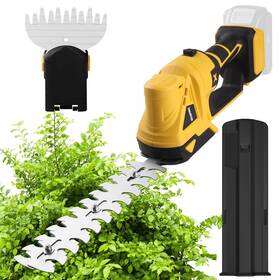 Wellanpower 797778341489 Cordless Hedge Trimmer Grass 2 In 1 Handheld Electric Bush