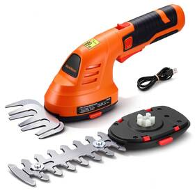 Workneon A251024000968neon Electric Hedge Trimmer Cordless 2-in-1 Lightweight Handheld Grass He
