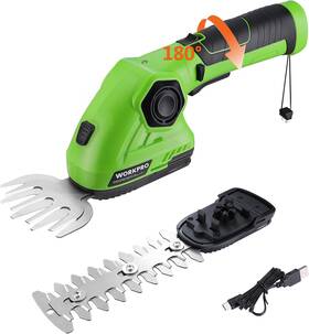 Workpro 313104550587 7.2v Cordless Grass Shear And Hedge Trimmer 2-in-1 Rechargeable Battery