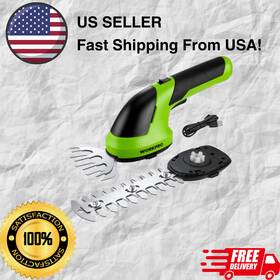 Workpro 820909767244 Cordless Grass Shear Shrubbery Trimmer 2in1 Handheld Electric Hedg