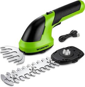 Lv18 Workpro 2-in-1 Cordless Grass And Shrub Trimmer 7.2v Hedge Cutter Kit