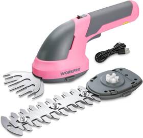 W159035ae Workpro Cordless Grass Shear And Shrubbery Trimmer - 2 In 1 Handheld 7.2v Electric