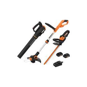 Wg933 Worx 20v - 3pc Combo Kit Blower Trimmer And Hedge