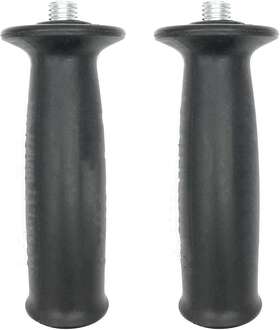 Xmhf 313054997913 12mm Dia Thread Plastic Angle Grinder Sander Handle Tool Black 2pcs