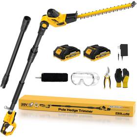 Zj318-2 Zegjaw 18inch 20v Pole Hedge Trimmer Cordless 16feet Max Reach Power T
