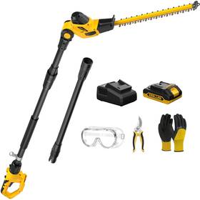 Zj8j318 Zegjaw Pole Hedge Trimmer Cordless 9-feet Reach Power With Extension