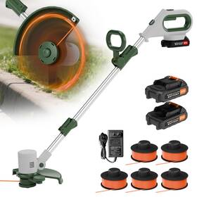 Znzoey 254496414791 Lightweight 21v Cordless Weed Wacker With Auto Line Feed And Fast Charger