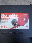 Homelite 7.2V Cordless Grass Shear Shrubber Trimmer Battery & Charger. Fixed Price $50.00.