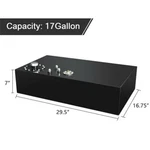 17 Gallon 64L Top-feed Coated Fuel Cell Gas Tank+cap+level Sender+steel Line Kit. Fixed Price $122.99.
