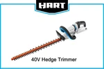 Hart 40-VOLT Hedge Trimmer 24" Battery Powered Cordless HLHT011 Tool Only. Fixed Price $81.95.