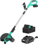 Garvee 20V Cordless Edger 9" Steel Blade 4AH Battery Adjustable Depth For Garden. Fixed Price $101.99.