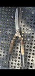 Craftsman Hedge Shears Serrated Blade Wood Handles Brown Black Silver. Fixed Price $29.00.