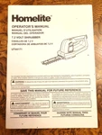 Homelite 7.2 Volt Shrubber Operator Manual UT44171. Fixed Price $5.99.