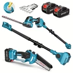 6-IN-1 Cordless Pole Saw & Hedge Trimmer Combo, Max 16FT Reach, 2 4.0AH Battery. Fixed Price $129.00.