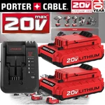 2PACK For Porter Cable Volt Lithium Battery / Charger Max PCC680L PCC685L. Fixed Price $154.00.