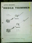 Little Wonder Extended Reach Hedge Trimmer Owners Manual,parts List (see Note). Fixed Price $19.95.