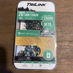 Trilink M78 20 Saw Chain Value Pack Fits Black Max Poulan Husqvarna 25078X2TLW. Fixed Price $15.00.