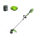 Greenworks 60V Cordless String Trimmer 16" Brushless W/ 2.5AH Battery & Charger. Fixed Price $149.50.