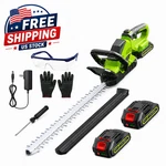 20'' Hedge Trimmer Cordless With Battery, 3000RPM Electric Handheld Bush Clipper. Fixed Price $53.69.