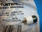 New Green Machine Homelite Fuel Filter HOM-GM280304 Oem T11. Fixed Price $11.98.