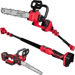 2-IN-1 Cordless 10-INCH Pole And Chainsaw Compatible With Milwaukee M18 18V. Fixed Price $204.99.