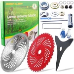 Durable Brush Cutter Blades Set: 10" Carbide Tips & Adapter Kit For All Trimmers. Fixed Price $39.89.