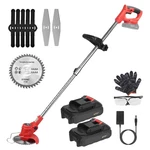 Electric Cordless Grass Trimmer With 2 Alloy Saw Blades 10 Plast. Fixed Price $59.99.