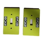 2 Pack Ryobi Light Switch Covers Garage Workshop Tools Drill Impact Blower. Fixed Price $13.01.