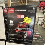 Toro Etimemaster 60V Self-propelled Rwd Lawn Mower 30" Dual-blade Battery. Fixed Price $1950.00.