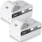 2PACK 6.0AH Li-ion Battery For Snow Joe Sun Ion+ 24VBAT-LTX 24VBAT-LTW. Fixed Price $71.98.