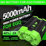 5.0AH Battery For Genuine Ego 56VOLT BA1400 Power Lithium Ion BA2240 BA2800T. Fixed Price $65.99.