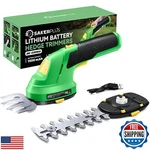 Sakerplus Cordless Grass Shears And Hedge Trimmer 2-IN-1 7.2V Electric Bush. Fixed Price $43.49.