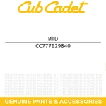 Mtd 777I29840 Label-curb Wheel Adj Lwn Edgr Troy-bilt TBE550 55T4B66 25A 2023. Fixed Price $21.95.