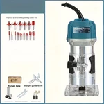 800W Compact Router Tool For Woodworking, Electric Hand Trimmer Set. Fixed Price $42.00.