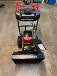 Powersmart Electric 80V 24''TWO Stage Self-propelled Cordless Snow Blower HB2805. Fixed Price $300.00.