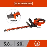 Black Decker 20 In 3 8 Amp Corded Dual Action Electric Hedge Trimmer With Saw. Fixed Price $98.75.