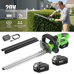 Taskstar Hedge Trimmer Cordless 22" Powerful Electric 2X4000MAH. Fixed Price $79.99.